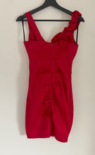 90's Red Ruched Mini Dress