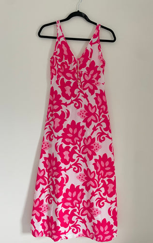 70's Neon Pink Tank Dress