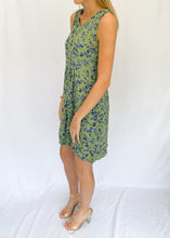 90s Green Floral Sun Dress