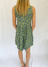 90s Green Floral Sun Dress