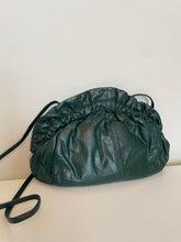 80's Green Leather Crossbody Bag
