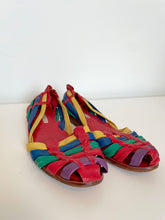 90's Leather Rainbow Flats