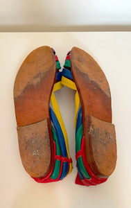 90's Leather Rainbow Flats