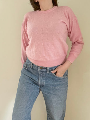 True Vintage 80's Pink Pullover