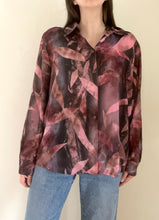 80's Purple Sheer Blouse