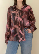 80's Purple Sheer Blouse
