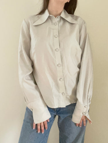 70's Grey Oxford Shirt