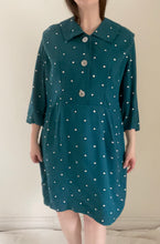 80's Turquoise Polka Dot Dress