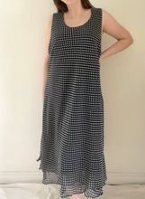 90's Navy Polka Dot Dress Set