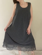 90's Navy Polka Dot Dress Set