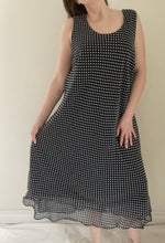 90's Navy Polka Dot Dress Set