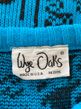 80s Blue Knit Pullover