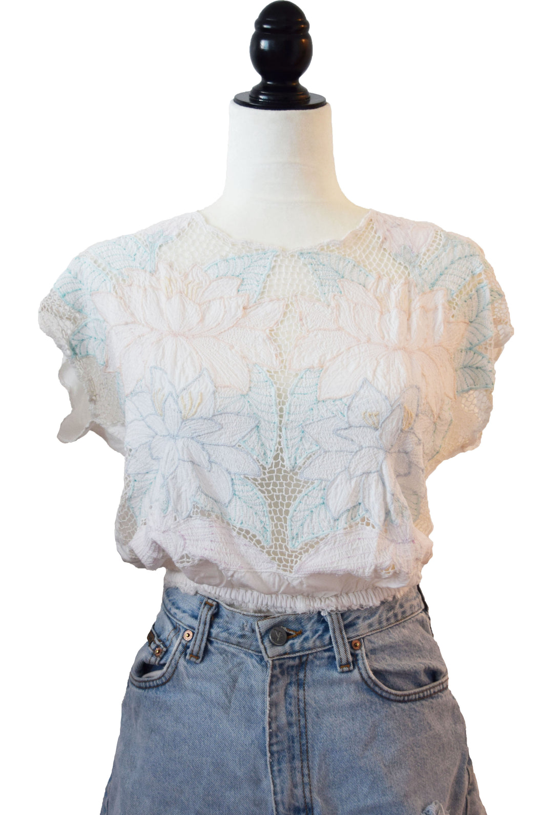 80's Lace Pastel Tee