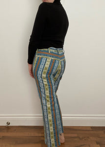 Rare 1970's GWG Patterned Jeans