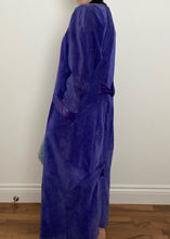 Purple Danier Suede Button Up Dress / Duster