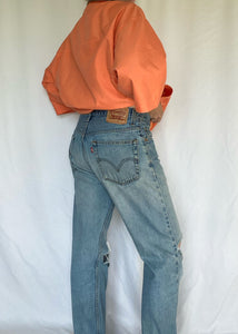 80's Orange "Roots Golf" Short Sleeve Jacket