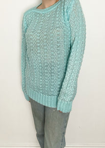 70’s Blue Knit Pullover