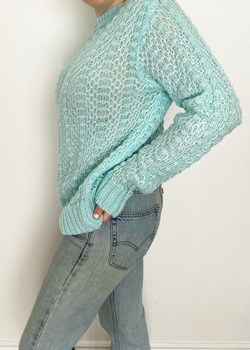 70’s Blue Knit Pullover