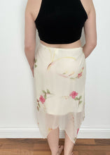 90's Sheer Floral Slip Skirt