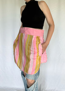 Pink Striped 70's Apron