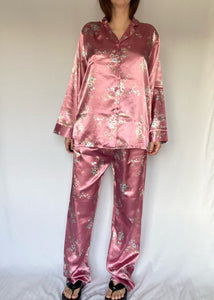 90's Pink Floral Pyjama Set