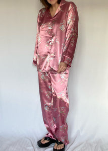 90's Pink Floral Pyjama Set