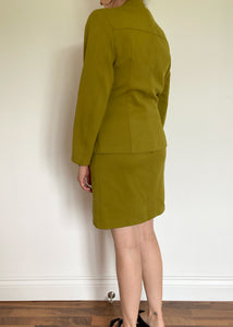 Olive 2PC Skirt and Blazer Set