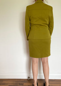 Olive 2PC Skirt and Blazer Set