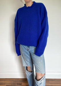 Royal Blue 90's Roots Pullover