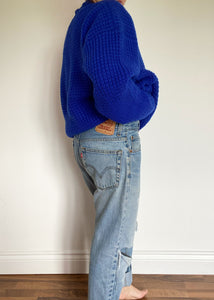 Royal Blue 90's Roots Pullover