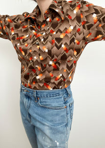 70's Sears Collared Button-Up