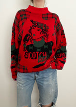 "Scotch Lady" Mock Neck Sweater