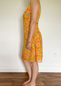 90's Floral Sleeveless Sun Dress