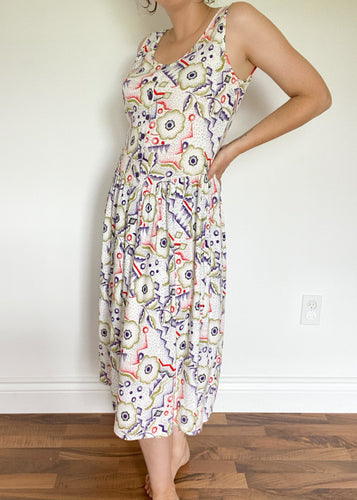 80's Floral Sun Dress