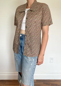 90's Floral Button Up Shirt