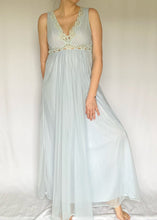 70's Cinderella Blue Chiffon Nightgown