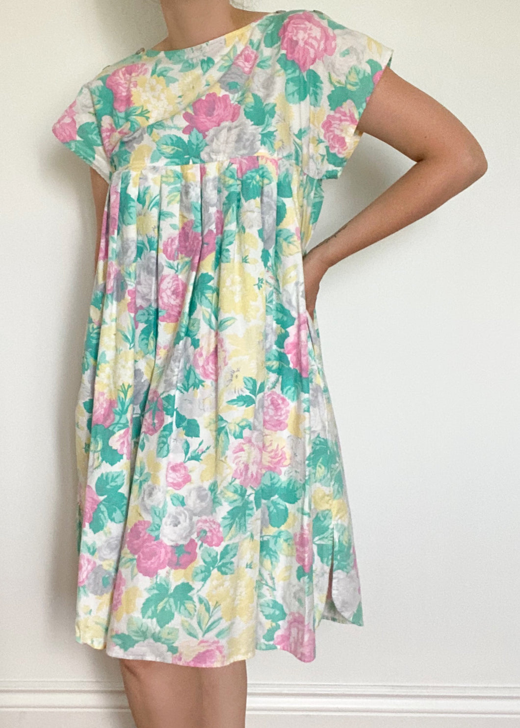 Early 80's Floral Sun Dress