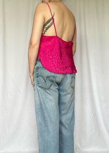 80's Hot Pink Sears Camisole