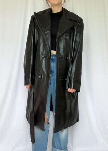 80's Black Leather Jacket