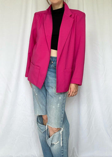 90's Hot Pink Blazer