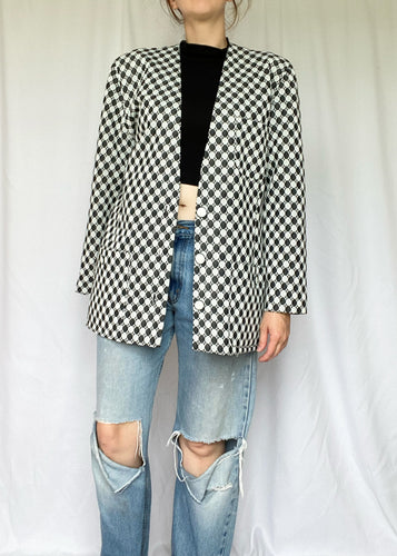 Black + White 80's Blazer