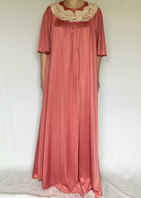 70s Pink 2PC Nightgown and Robe Set