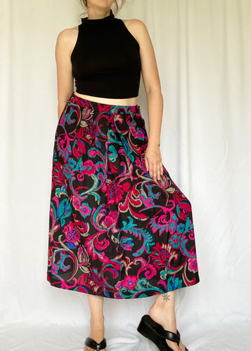 Colourful 80's Full Skirt