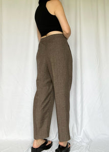 80's Brown Tapered Trousers