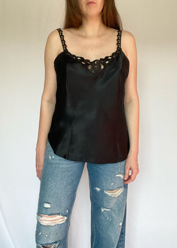 80's Black Chemise