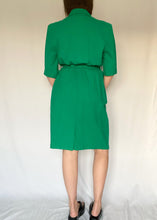 80's Green Belted Dress
