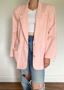 80's Linda Lundstrom Pink Denim Blazer