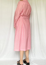 70's Deadstock Pink Belted Dress