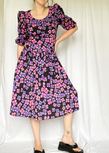 80's Floral Castleberry Studio Party Dress