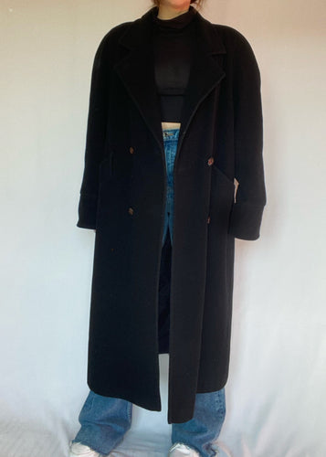 80's Wool Cashmere Blend Overcoat